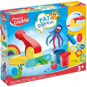 Maped Creativ - Pat Dough - 4 Pots & 12 Acc