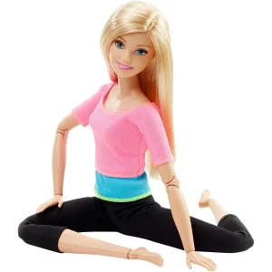 Barbie Made To Move Doll Flower Leggings & Pnk Top