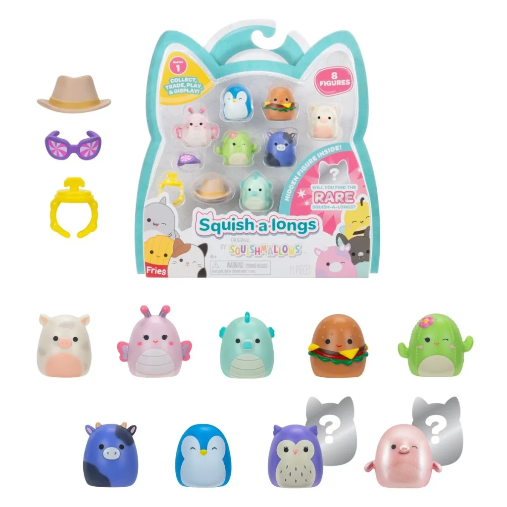 Squishmallows Squish-a-Longs Figures 8 Pack