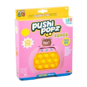 Pushi Popz Bear Led Light-Up Fidget Game