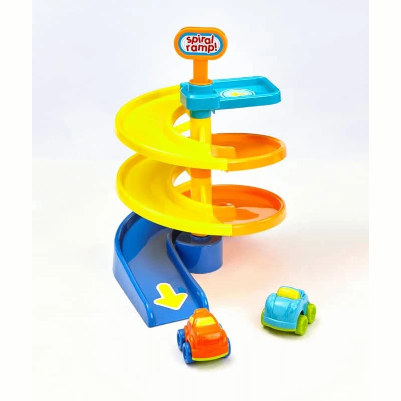 Busy Whizzy Wheels Spiral Ramp Playset