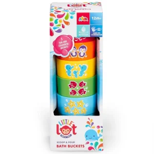 Little Lot Bathtime Scoop & Pour Bath Buckets