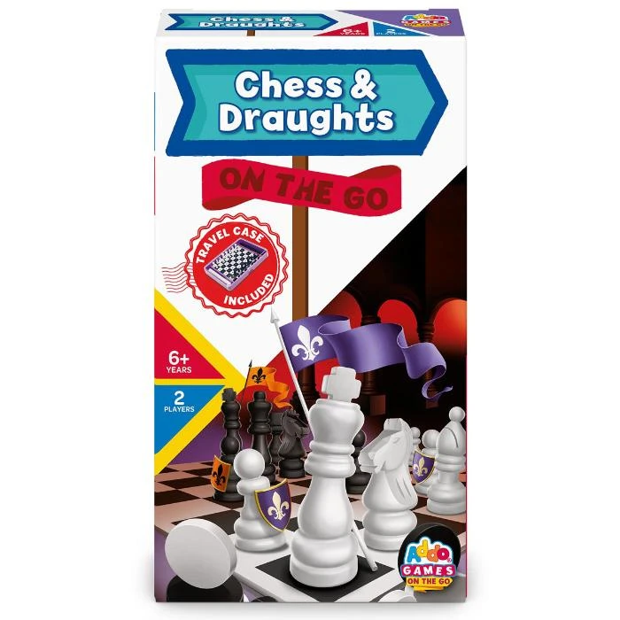 Addo Games On The Go Chess & Draughts Travel Game - Image 2