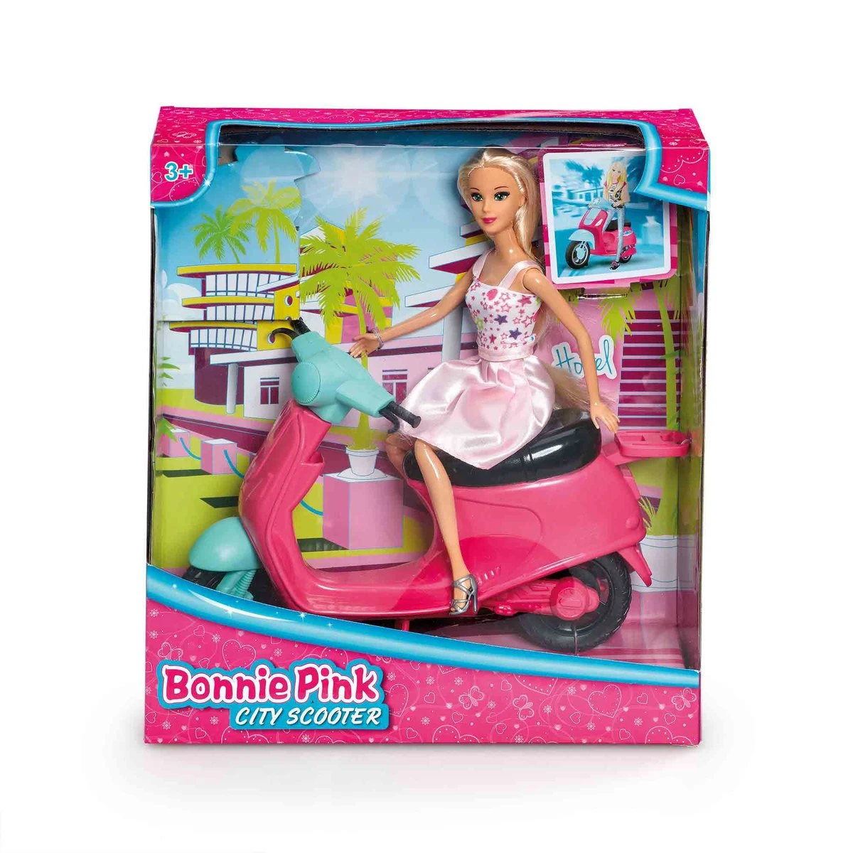 Bonnie Pink - City Scooter Doll Playset