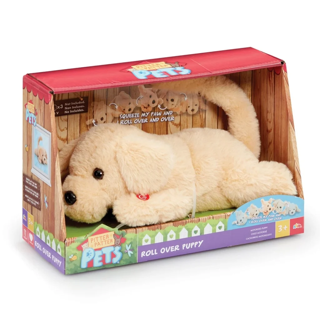 Pitter Patter Pets-Roll Over Puppy Electronic Pet
