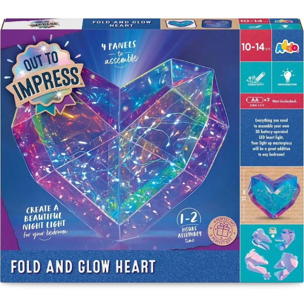 Out to Impress Fold And Glow Heart Craft Set