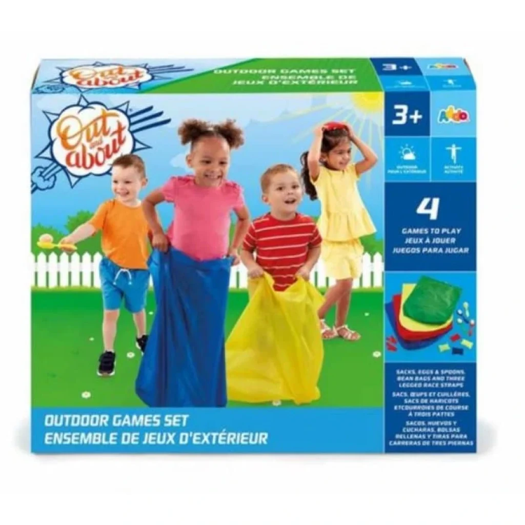 Addo Games Out & About Outdoor 4-In-1 Games Set