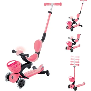 Globber Go up Baby Lights 360 - Pastel Pink