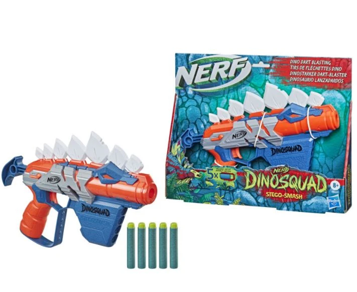 Nerf Dinosquad Motorised Dart Blaster - Stegosmash