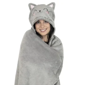 Cosy Hugs! – Hooded Blanket – Kitty