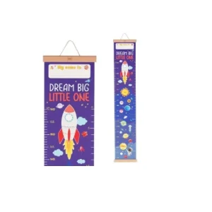 Wall-hanging Height Chart - Dream Big - Space