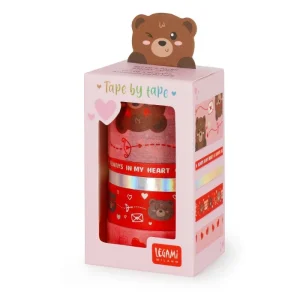 Sticky Tapes Set Of 5 Paper- Teddy Bear
