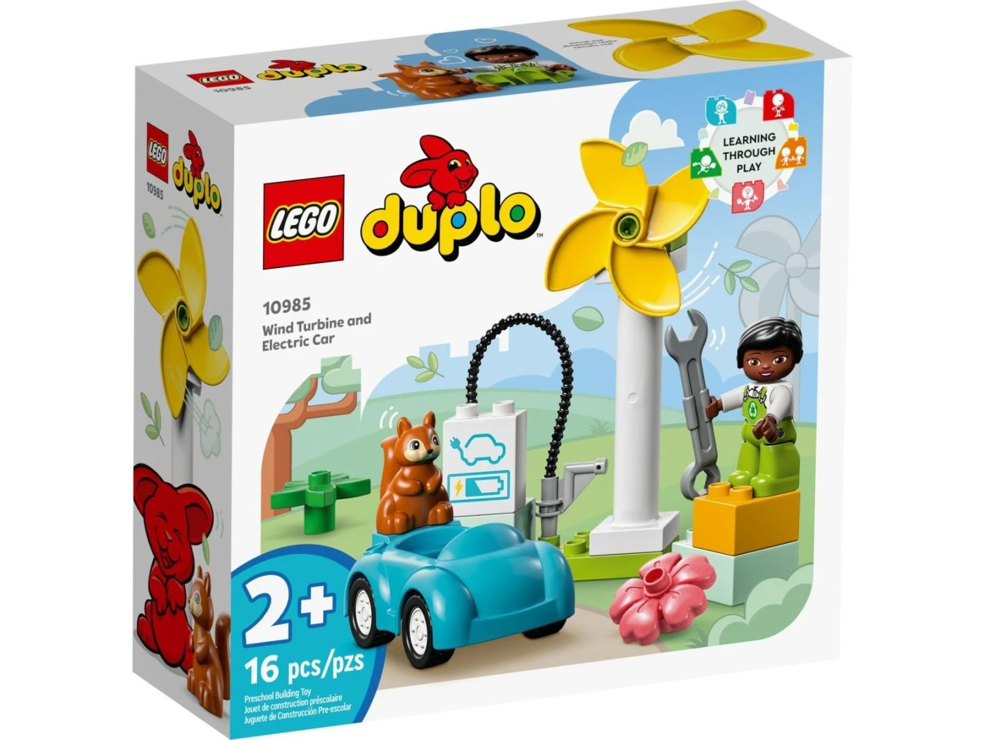 LEGO Duplo Wind Turbine and Electric Car 16 Pieces