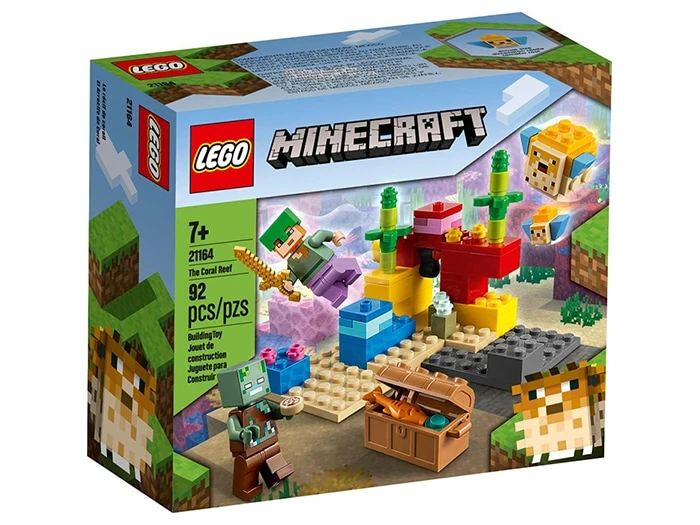 LEGO Minecraft The Coral Reef 85 Pieces
