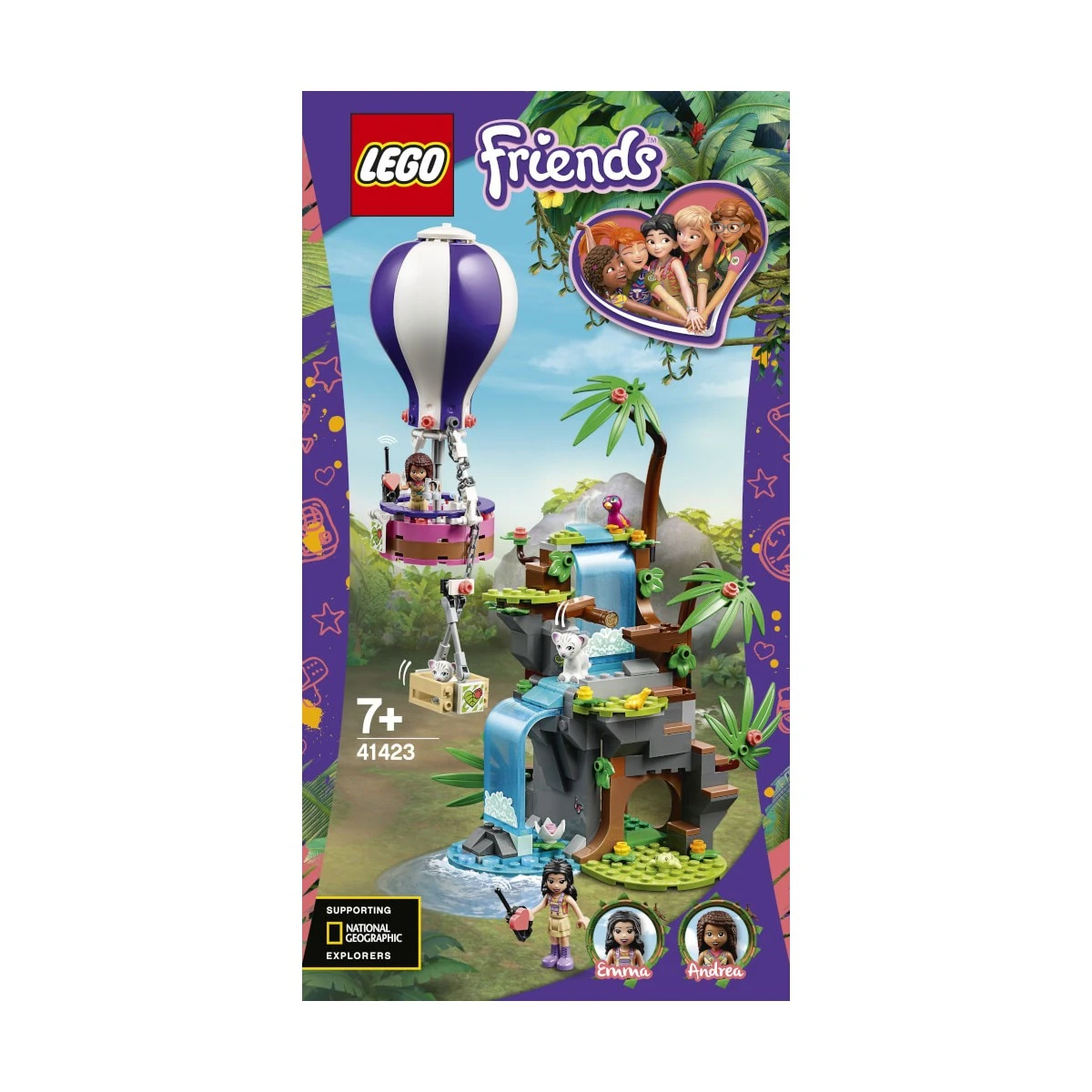 LEGO Friends Air Balloon Jungle Rescue 302 Pieces