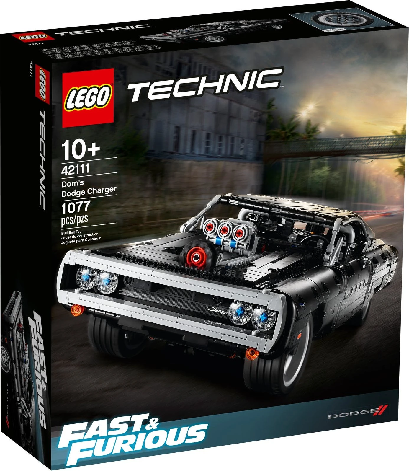 LEGO Technic Doms Dodge Charger 1077 Pieces