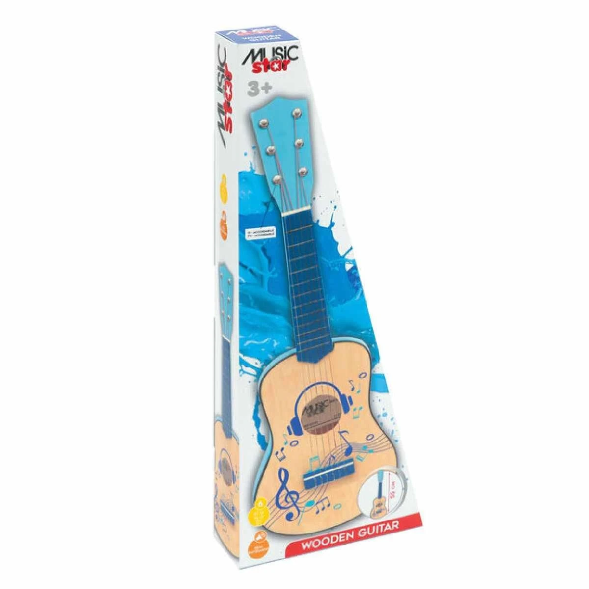 Wooden Guitar 55 Cm Blue