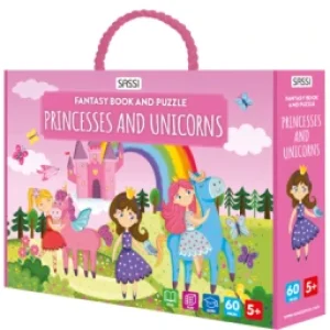 Puzzle + Book Princesses And Unicorns