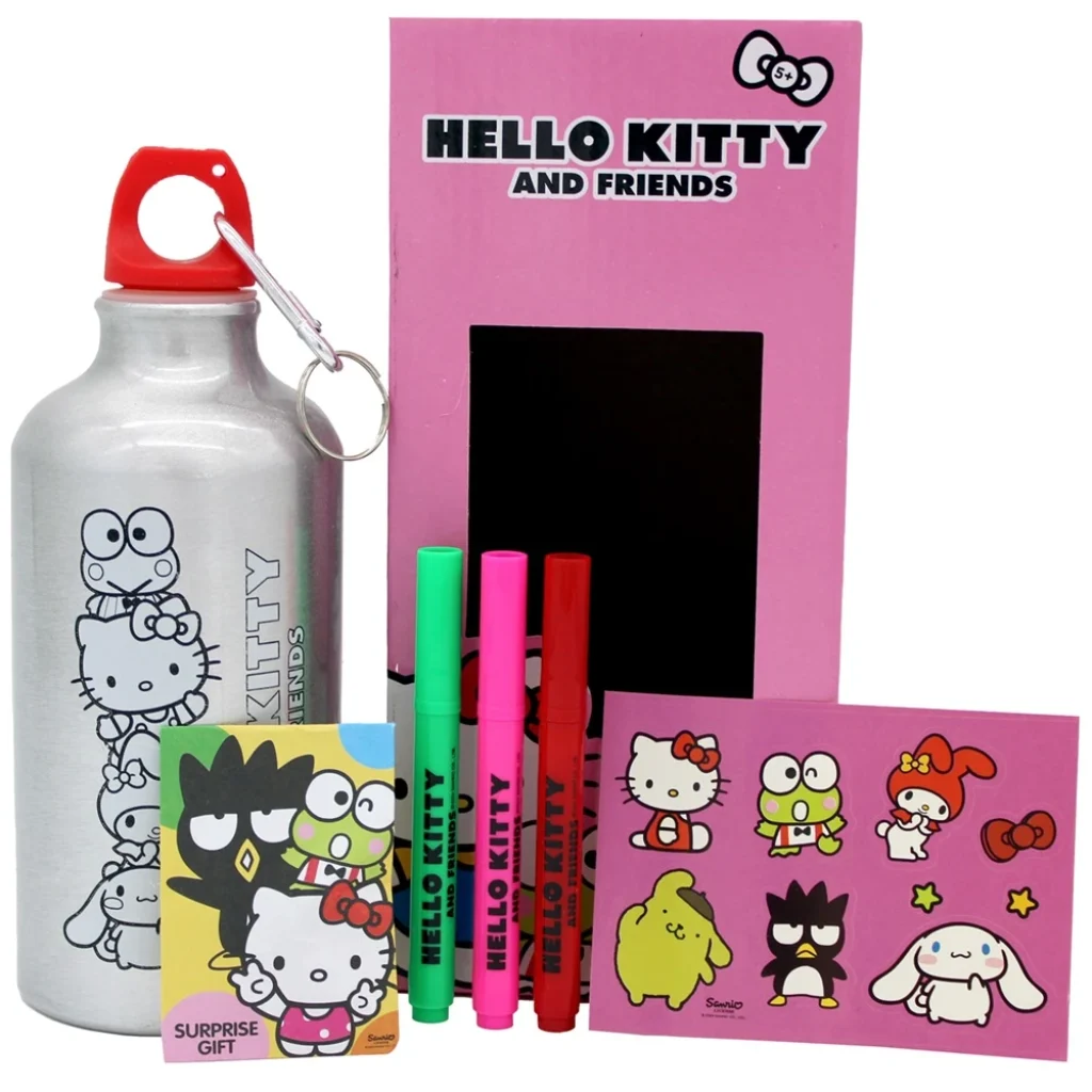 Hello Kitty Decorate Your Own Water Bottle Set