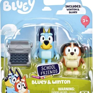 Bluey School Friends Bluey & Winton wth Typewriter