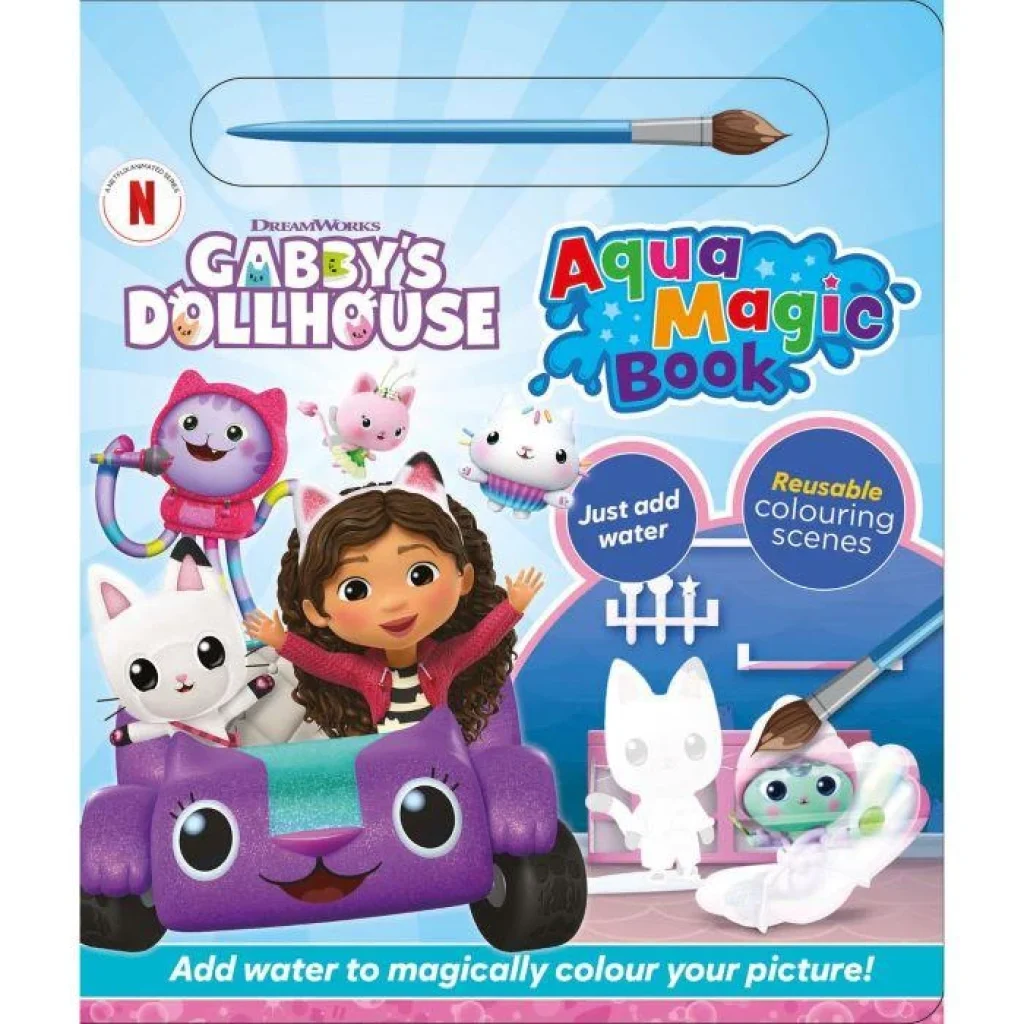 Gabby'S Dollhouse Aqua Magic Colouring Book