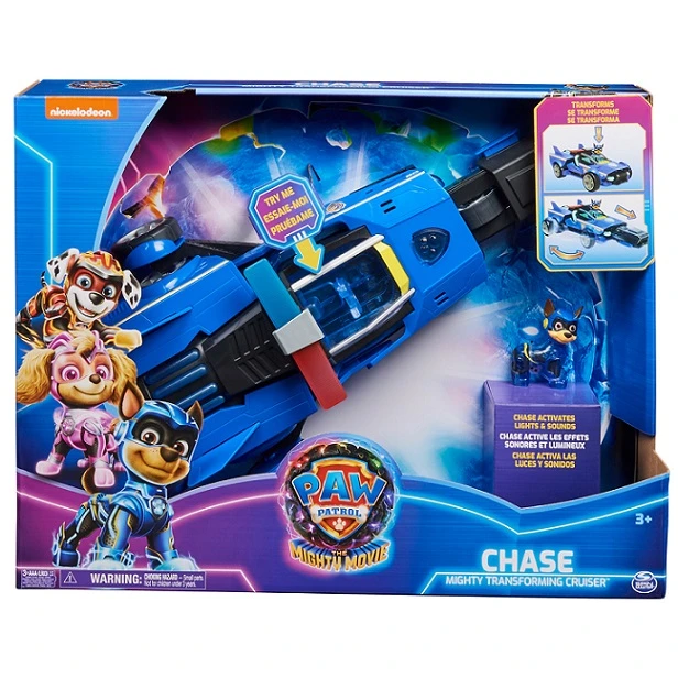 Paw Patrol - Chase Mighty Transforming Cruiser DLX