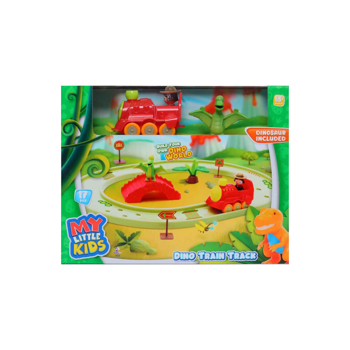 My Little Kids Dino Train Track and Dinosaur Pset