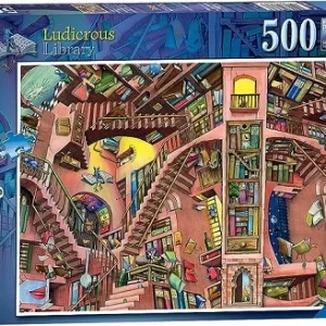Ravensburger Puzzle Ludicrous Library 500 Pcs