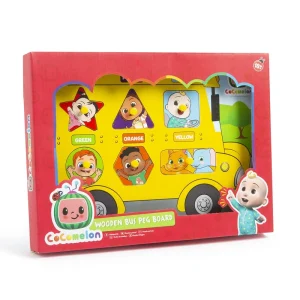 CoComelon Wooden Bus Peg Board