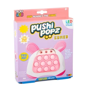 Pushi Popz Gamer LED Light-Up Fidget Game - Bunny