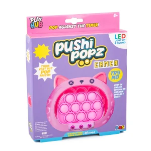 Pushi Popz Gamer LED Light-Up Fidget Game - Cat