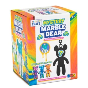Mystery Marble Bear Keyring Paint Craft Set Asst.