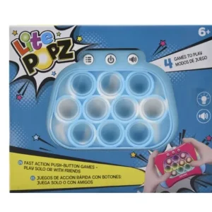 Lite Popz Push Button Fidget Game - Blue Camo