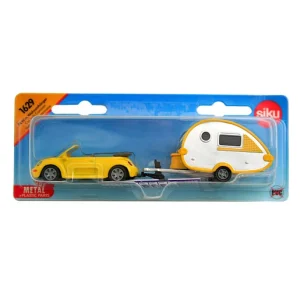 Die-Cast VW Beetle With Caravan