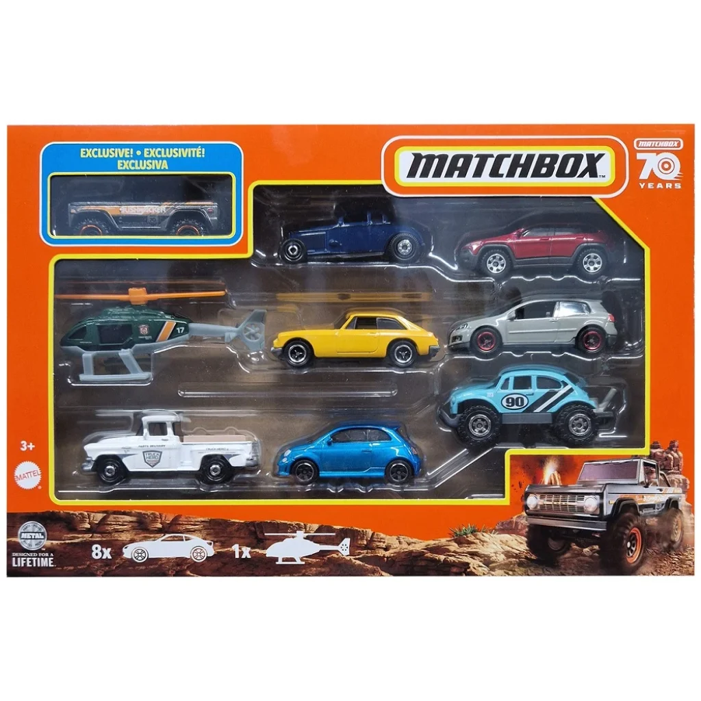 Matchbox Adventures 9 Car Set