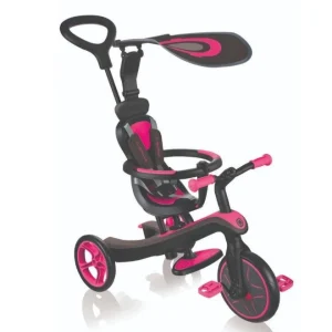 Globber Explorer Trike 4 In 1 Fuchsia (W/Headset)