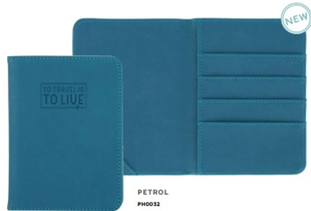 Passport Holder - Petrol Blue