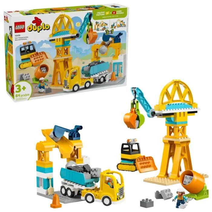 Lego 3 in 1 Construction Site and Vehicles