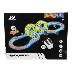 Glow Racer 375 Rail Car Track Set