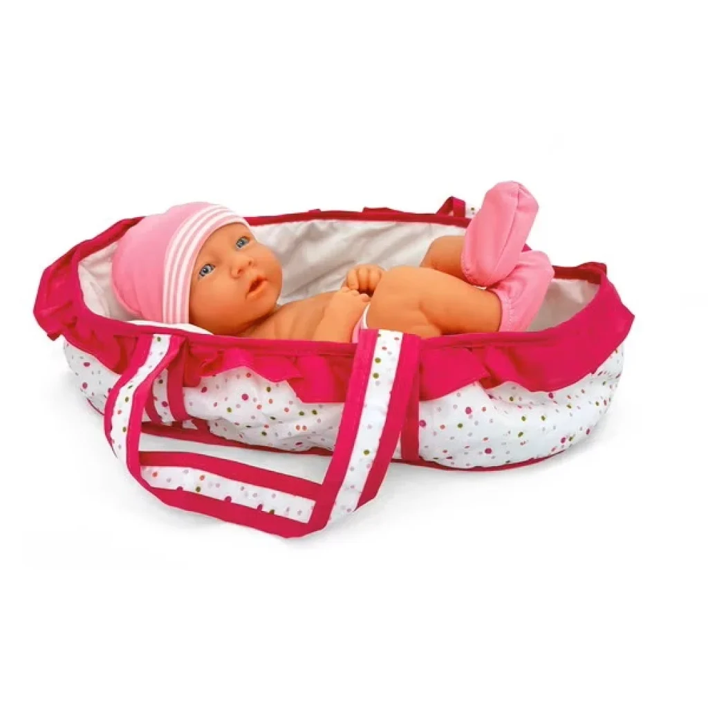Gender-specific Baby Doll with Bassinet 36 cm