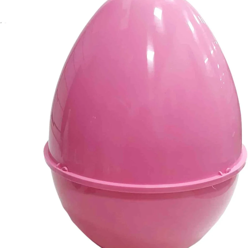 Empty Plastic Egg Shell-Easter Pink Surprise
