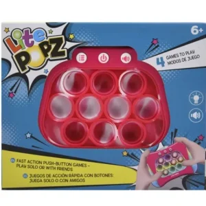 Lite Popz Push Button Fidget Game - Pink Camo