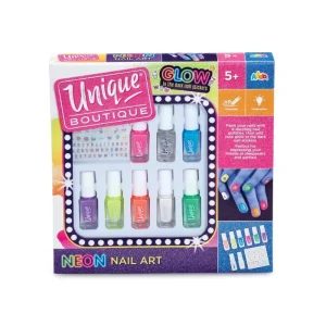 Unique Boutique Neon Nail Art Craft Set