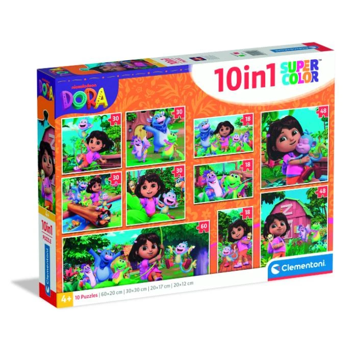 Clementoni 10 In 1 Dora The Explorer - 101 pcs