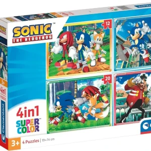 Clementoni Puzzle 4IN1 Sonic