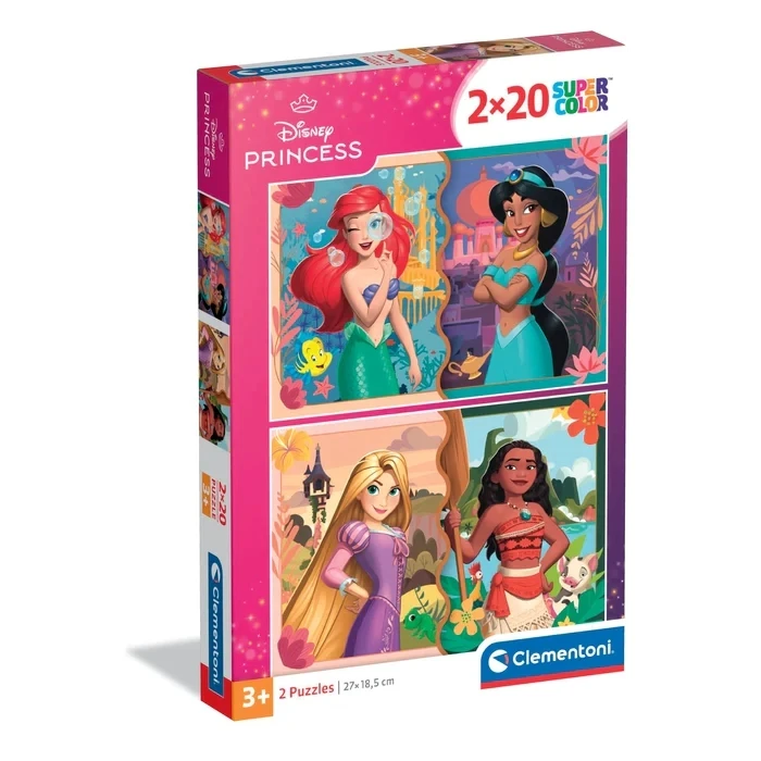 Clementoni Puzzle Princess 2025 2x20 Pcs