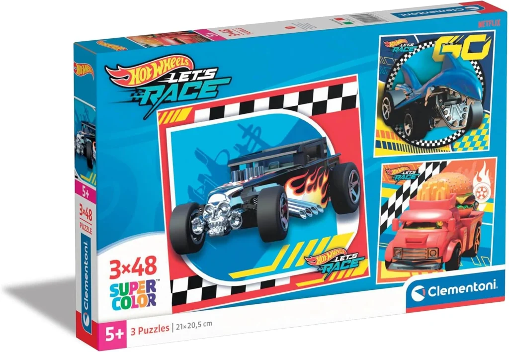 Clementoni Hotwheels 3x48 Pcs