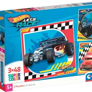 Clementoni Hotwheels 3x48 Pcs