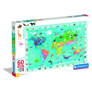 Clementoni Maxi Noli Wildlife Map  60 pcs
