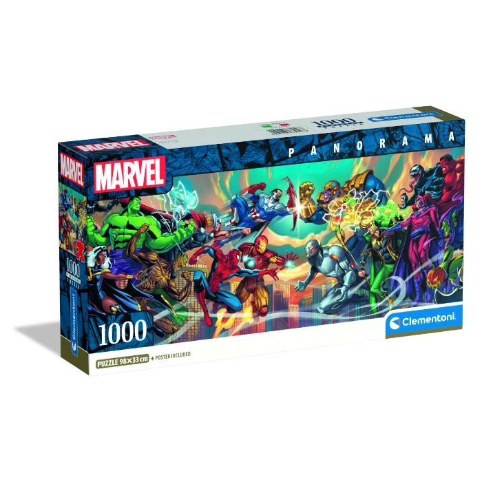 Clementoni Panorama Marvel Heroes Vs Villa -1000ps